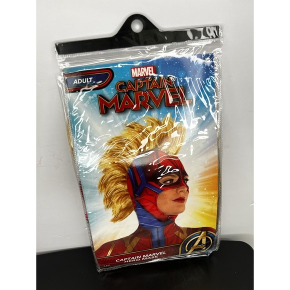 Rubie's Marvel Captain Marvel Mohawk Mask Adult One Size Halloween Cosplay